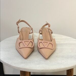 Chic Women's Slingback Heels in Blush